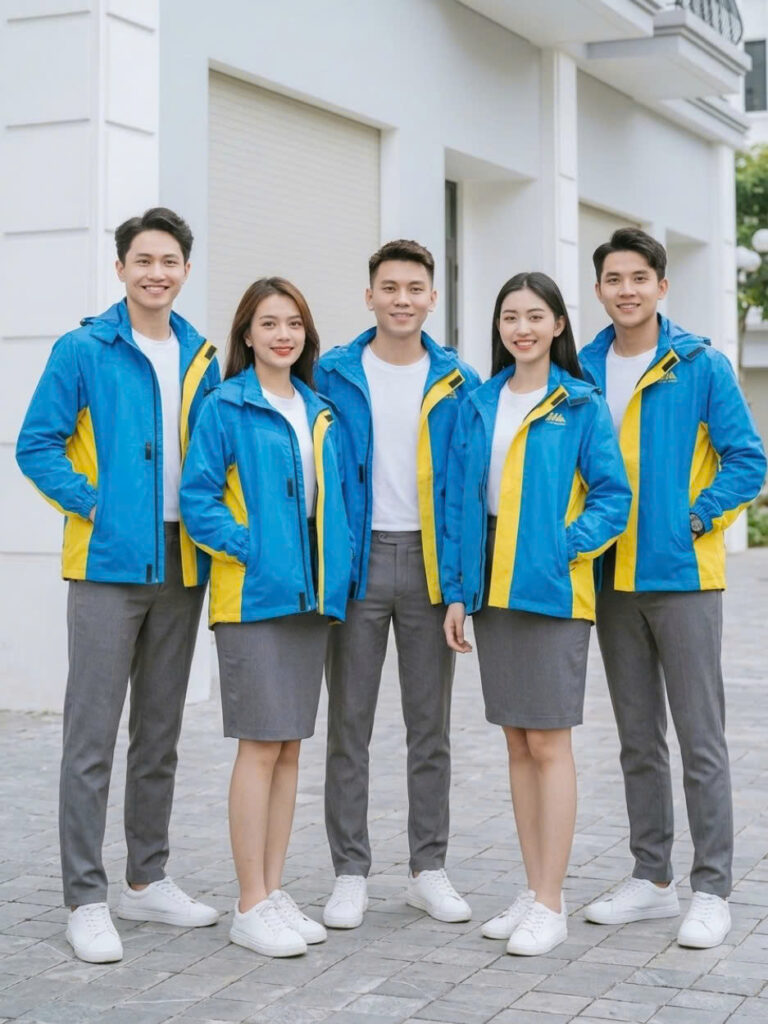 Đồng phục áo khoác gió lót lưới