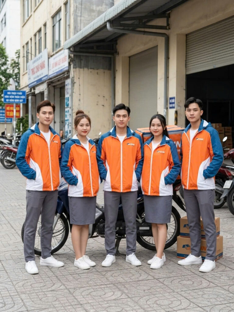 Đồng Phục Áo Khoác Gió Giao Hàng