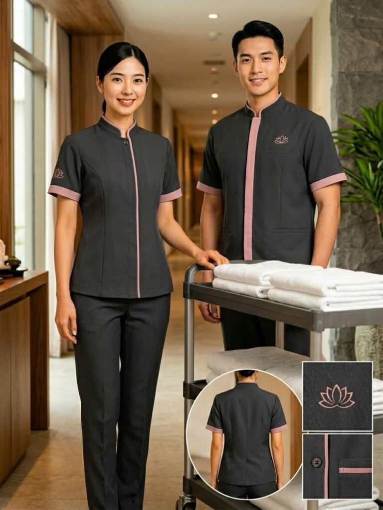 Đồng phục spa cổ tàu