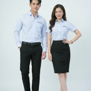 Đòng phục sơ mi kẻ nam nữ Daiko