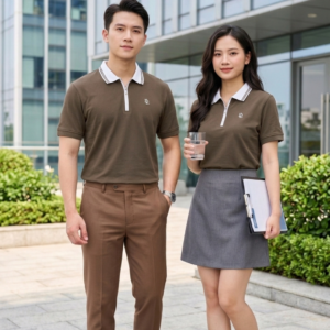 Đồng phục áo polo khoác kéo