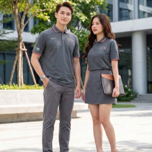 Đồng phục áo polo khoá kéo