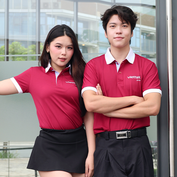 Đòng phục áo polo in logo viettel post
