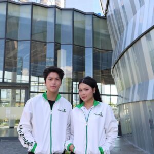 Đồng Phục Áo Khoác Vietcombank -Phối màu trắng xanh